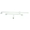 AKW T-Shape White Epoxy Coated Grab Rail - 1100 X 300 X 300mm -Espaces Bain Shop 01246wh l