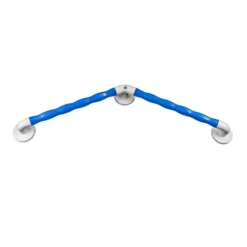 AKW Blue 135° Angled Natural Grip Plastic Grab Rail