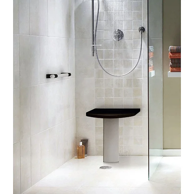 AKW Onyx 300mm Black And Chrome Straight Grab Rail 3 AKW Onyx 300mm Black And Chrome Straight Grab Rail