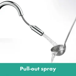 Hansgrohe Cento XL Single Lever Kitchen Mixer With Pull Out Spray