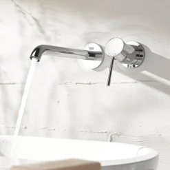 Grohe Essence Wall Mounted 2 Hole Basin Mixer L-Size - Chrome -Espaces Bain Shop 19967001 d1