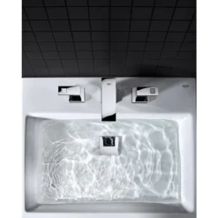 Grohe Eurocube 3-Hole Basin Mixer With Pop-up Waste -Espaces Bain Shop 20351000 d1
