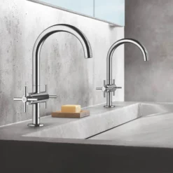 Grohe Atrio Crosshead L-Size Mono Basin Mixer With Click Clack Waste - Chrome 11 Grohe Atrio Crosshead L-Size Mono Basin Mixer With Click Clack Waste - Chrome -Espaces Bain Shop 21019003 d3