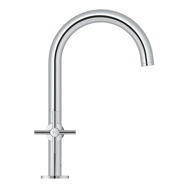 Grohe Atrio Crosshead L-Size Mono Basin Mixer With Click Clack Waste - Chrome 3 Grohe Atrio Crosshead L-Size Mono Basin Mixer With Click Clack Waste - Chrome
