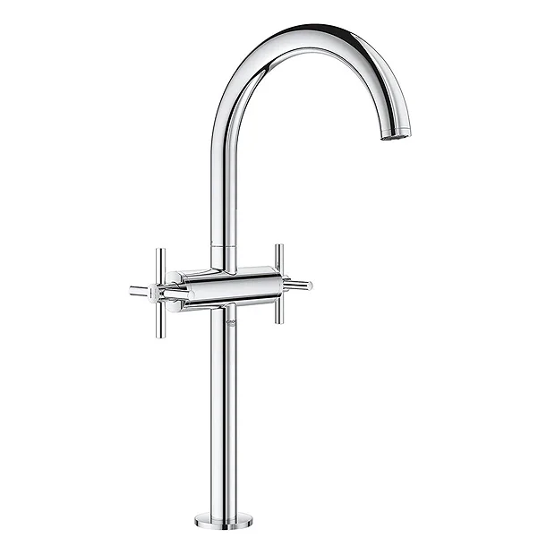 Grohe Atrio Crosshead XL-Size Mono Basin Mixer With Click Clack Waste - Chrome 4 Grohe Atrio Crosshead XL-Size Mono Basin Mixer With Click Clack Waste - Chrome - Image 2