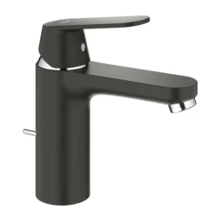 Grohe Matt Black Eurosmart Cosmopolitan Mono Basin Mixer With Pop-up Waste -Espaces Bain Shop 23325kw0 l