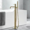 JTP Vos Brushed Brass Freestanding Bath Shower Mixer -Espaces Bain Shop 23534bbr d1
