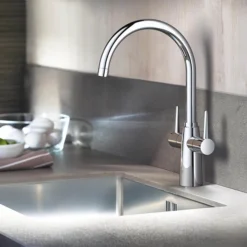 Grohe Ambi Two Handle Kitchen Sink Mixer -Espaces Bain Shop 30189000 d1