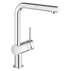 Grohe Minta Kitchen Sink Mixer With Pull Out Spray - Chrome -Espaces Bain Shop 30274000 l