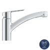Grohe QuickFix Start Single Lever Kitchen Sink Mixer With Pull Out Spray - Chrome