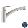 Grohe QuickFix Start Single Lever Kitchen Sink Mixer With Pull Out Spray - SuperSteel -Espaces Bain Shop 30531dc1 d1