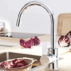 Grohe Eurostyle Cosmopolitan Kitchen Sink Mixer With Pull Out Spray -Espaces Bain Shop 31126002 d1