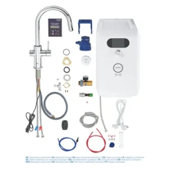 Grohe Blue Professional Duo Starter Kit C-Spout With Pull-Out Spray - Chrome -Espaces Bain Shop 31325002 d1