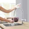 Grohe Minta Touch Electronic Kitchen Sink Mixer With Pull Out Spray - SuperSteel 2 Grohe Minta Touch Electronic Kitchen Sink Mixer With Pull Out Spray - SuperSteel -Espaces Bain Shop 31358dc2 d2