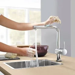 Grohe Minta Touch Electronic Kitchen Sink Mixer With Pull Out Spray - Chrome -Espaces Bain Shop 31360001 d3