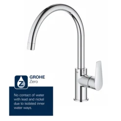 Grohe BauEdge Kitchen Sink Mixer -Espaces Bain Shop 31367001 d2