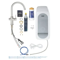 Grohe C-Spout Blue Home Duo Starter Kit - Stainless Steel -Espaces Bain Shop 31455dc1 d2