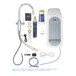 Grohe Blue Home Duo Starter Kit C-Spout With Pull-Out Spray - Chrome -Espaces Bain Shop 31541000 d3