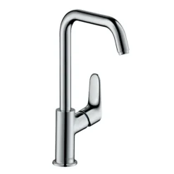 Hansgrohe Focus Single Lever Basin Mixer 240 With Swivel Spout And Pop-up Waste -Espaces Bain Shop 31609000 l