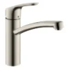 Hansgrohe Focus M41 Single Lever Kitchen Mixer 160 - Stainless Steel -Espaces Bain Shop 31806800 l