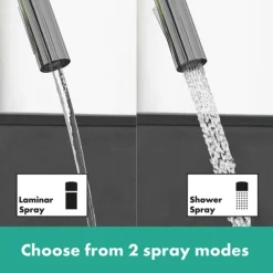 Hansgrohe Focus M41 Single Lever Kitchen Mixer 240 With Pull Out Spray - Chrome -Espaces Bain Shop 31815000 d2