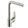 Hansgrohe Focus M41 Single Lever Kitchen Mixer 280 - Stainless Steel -Espaces Bain Shop 31817800 l