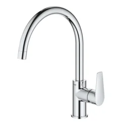 Grohe QuickFix Start Edge Single Lever Kitchen Sink Mixer -Espaces Bain Shop 31866000 d1