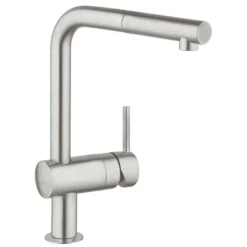 Grohe Minta Kitchen Sink Mixer With Pull Out Spray - SuperSteel -Espaces Bain Shop 32168dc0 l