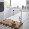 Grohe Minta Single-Lever Kitchen Sink Mixer Tap With Pull Out Spray -Espaces Bain Shop 32322002 d1