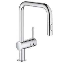 Grohe Minta Single-Lever Kitchen Sink Mixer Tap With Pull Out Spray -Espaces Bain Shop 32322002 l
