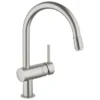 Grohe Minta Kitchen Sink Mixer With Pull Out Spray - SuperSteel -Espaces Bain Shop 32918dc0 l