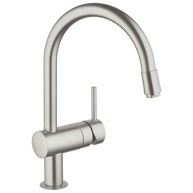 Grohe Minta Kitchen Sink Mixer With Pull Out Spray - SuperSteel 3 Grohe Minta Kitchen Sink Mixer With Pull Out Spray - SuperSteel