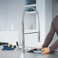 Grohe K7 Kitchen Sink Mixer With Professional Spray - Chrome -Espaces Bain Shop 32950000 d2