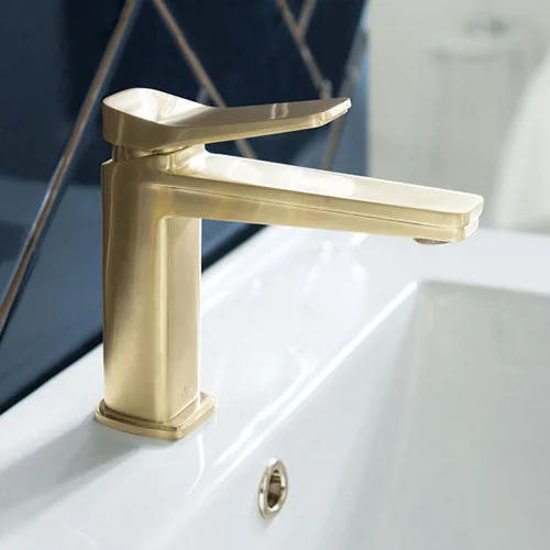 JTP Hix Brushed Brass Single Lever Basin Mixer 3 JTP Hix Brushed Brass Single Lever Basin Mixer