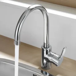 Roca L20 Chrome Kitchen Sink Mixer With Swivel Spout -Espaces Bain Shop 5a8409c00 d1