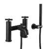 JTP Solex Matt Black Bath Shower Mixer With Shower Kit 1 JTP Solex Matt Black Bath Shower Mixer With Shower Kit -Espaces Bain Shop 66275mb l