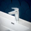 Hansgrohe Logis Single Lever Basin Mixer 100 With Push-open Waste -Espaces Bain Shop 71107000.ai2