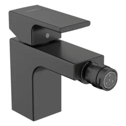 Hansgrohe Vernis Shape Single Lever Bidet Mixer With Pop-up Waste - Matt Black