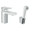 Hansgrohe Vernis Shape Single Lever Basin Mixer 100 With Bidet Spray And 160cm Shower Hose