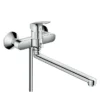 Hansgrohe Logis Single Lever Manual Bath Mixer With Long Spout -Espaces Bain Shop 71402000 l