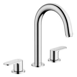 Hansgrohe Vernis Blend 3-Hole Basin Mixer 100 With Pop-up Waste - Chrome -Espaces Bain Shop 71553000 l