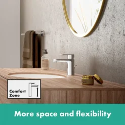 Hansgrohe Vernis Blend Single Lever Basin Mixer 100 With Pop-up Waste -Espaces Bain Shop 71559000ai2