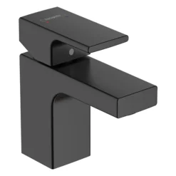 Hansgrohe Vernis Shape Single Lever Basin Mixer 70 Without Waste - Matt Black -Espaces Bain Shop 71567670 l