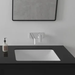 Hansgrohe Vernis Shape Wall Mounted Single Lever Basin Mixer - Chrome -Espaces Bain Shop 71578000ai1