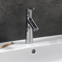 Hansgrohe Talis S Single Lever Basin Mixer 100 With Pop-up Waste