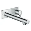 Hansgrohe Talis S Wall Mounted Single Lever Basin Mixer With Waste (Long Spout) 1 Hansgrohe Talis S Wall Mounted Single Lever Basin Mixer With Waste (Long Spout) -Espaces Bain Shop 72111000 l