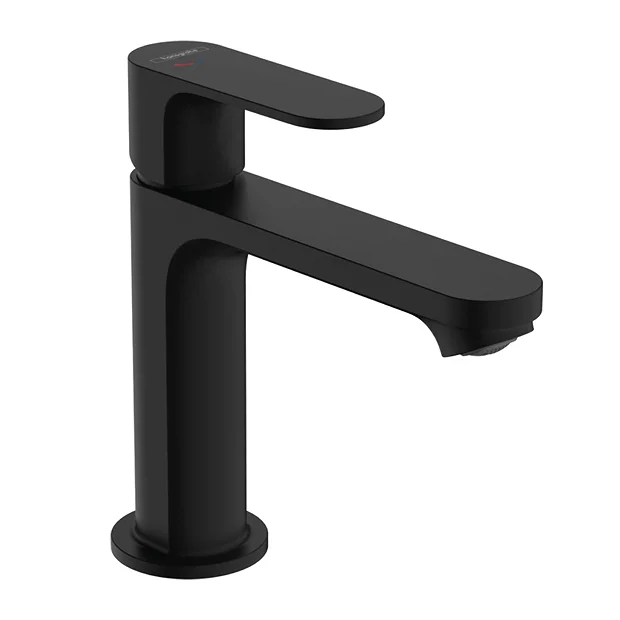 Hansgrohe Rebris S CoolStart Single Lever Basin Mixer 110 With Pop-up Waste - Matt Black 4 Hansgrohe Rebris S CoolStart Single Lever Basin Mixer 110 With Pop-up Waste - Matt Black - Image 2