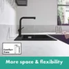 Hansgrohe Talis M54 270 Single Lever Kitchen Mixer With Pull Out Spray And SBox - Matt Black 1 Hansgrohe Talis M54 270 Single Lever Kitchen Mixer With Pull Out Spray And SBox - Matt Black -Espaces Bain Shop 72809670 d6n
