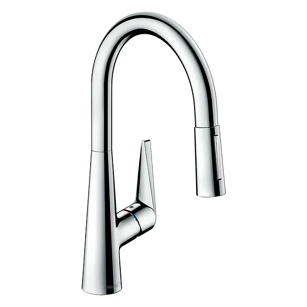 Hansgrohe Talis M51 Single Lever Kitchen Mixer 200 With Pull Out Spray - Chrome 3 Hansgrohe Talis M51 Single Lever Kitchen Mixer 200 With Pull Out Spray - Chrome
