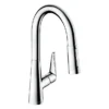 Hansgrohe Talis M51 Single Lever Kitchen Mixer 160 With Pull Out Spray - Chrome -Espaces Bain Shop 72815000 l